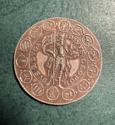 Taler jeton tip Tirol 1642 foto
