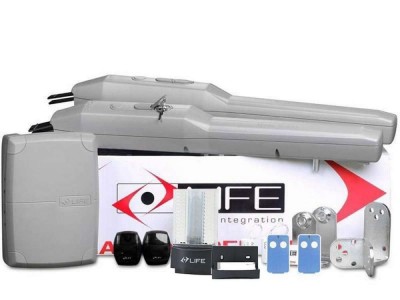Kit automatizare poarta batanta 2x5 metri, 24V, Life OPTIMO5 24V SafetyGuard Surveillance foto