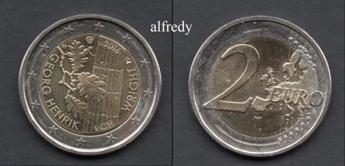 FINLANDA 2016, 2 euro, Wright