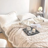 PATURĂ TRICOT CU BLĂNIȚĂ &ndash; CREM