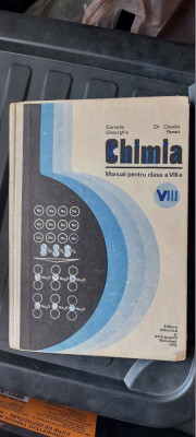 CHIMIE CLASA A VIII A - CORNELIA GHEORGHIU , CLAUDIA PANAIT anul 1976 foto