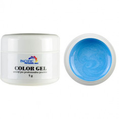 Gel UV colorat ? Metallic Azurblue, 5g foto