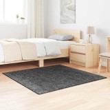 Covor Shaggy cu spate din latex gri &icirc;nchis 120x120 cm