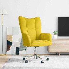 vidaXL Scaun de relaxare, galben muștar, catifea 328168
