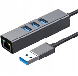 Adaptor Usb Ethernet Adaptor Card De Rețea Lan Hub Usb Gigabit Rj45