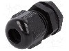 Presetupa poliamida, M16, IP66, IP68, ALPHA WIRE - PMC16 BK080