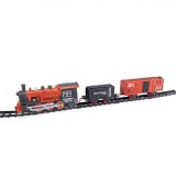 Tren de Jucărie cu Sine, Model Clasic, Sunet și Lumină, Unisex, Roșu-Argintiu, 20 Piese, 3+ Ani, Oem