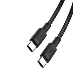 Cablu pentru incarcare si transfer de date XO NB-Q199, 2x USB Type-C, Power Delivery 100W, 1.5m, Negru