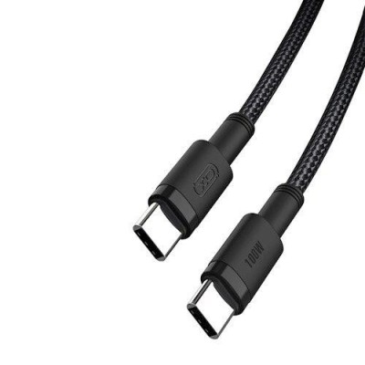 Cablu pentru incarcare si transfer de date XO NB-Q199, 2x USB Type-C, Power Delivery 100W, 1.5m, Negru foto