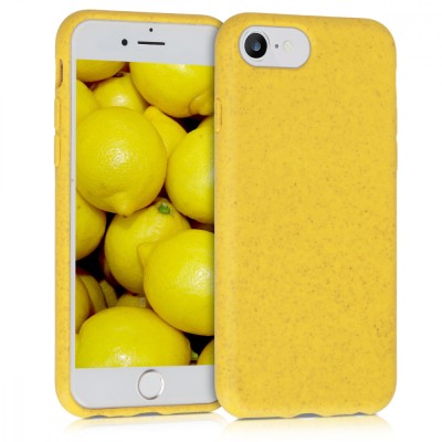 Husa pentru Apple iPhone 8 / iPhone 7 / iPhone SE 2, Fibre vegetale, Galben, 49106.06 foto
