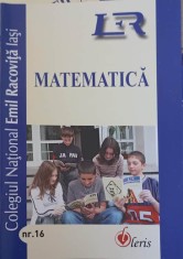 REVISTA DE MATEMATICA A COLEGIULUI NATIONAL EMIL RACOVITA IASI, NR.16/2006-GHEORGHE IUREA SI COLAB.-244588