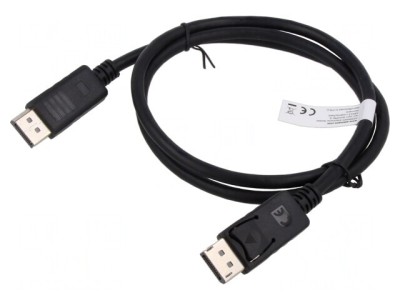 Cablu DisplayPort 1m Negru foto