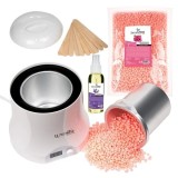 Cumpara ieftin Kit Epilare Ceara Traditionala Granule LUXORISE Diamond Shine - Titanio Rosa, 800 ml