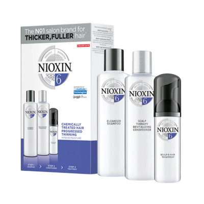 Kit impotriva caderii parului, Nioxin, System 6, Sampon 150 ml + Balsam 150 ml + Tratament 40 ml foto