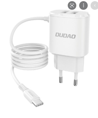 Incarcator Dudao cu cablu Type C + 2x USB wall charger with built-in USB Type C foto