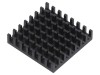 Radiator Extrudat cu Aripioare BGA Negru 27,9mm x 27,9mm