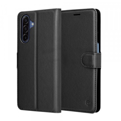 Husa pentru Samsung Galaxy A17 4G / A17 5G, Techsuit, Leather Folio, Neagra foto