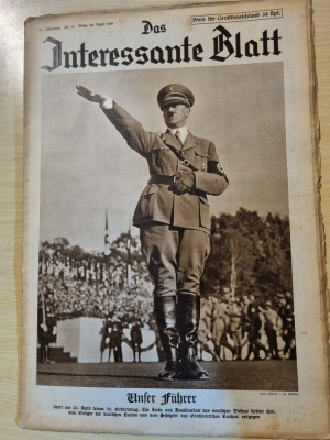 revista nazista austria 20 aprilie 1939-ziua de nastere a lui hitler,multe foto foto