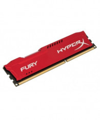 Memorie ram kingston dimm ddr3 4gb 1600mhz cl10 hyperx fury Memory Red, 1.5V foto