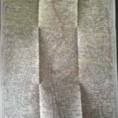 Harta veche zona Vâlcea (M. D. Moldoveanu, 1929)