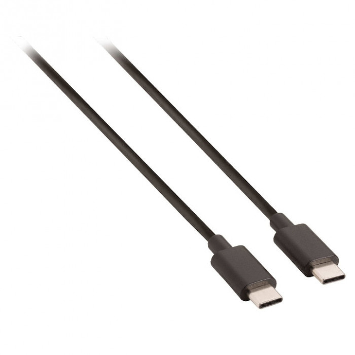 Cablu USB 2.0 USB-C tata &gt; USB-C tata 1.00m negru, Valueline