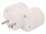 Conector Alimentare AC Spliter 2P 16A Alb