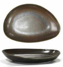 Platou portelan BLACK oval adanc, Antique, 25 cm, 0156118 foto