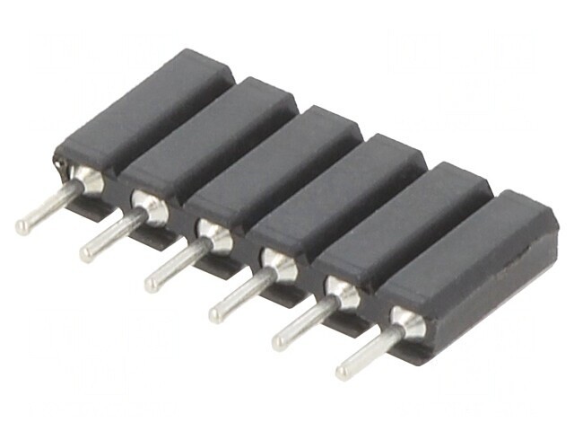Soclu pini mamă 6 pini 2,54mm THT cositorit