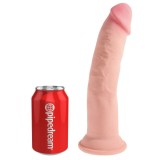 King Cock-Dildo Tripla Densitate 23 cm-Ventuza