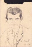 HST A1672 Schiță de Dimitrie &quot;Puiu&quot; Eitel 1942 semnată