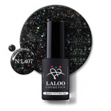 407 Black Holo Glitter | Laloo gel polish 7ml, Laloo Cosmetics