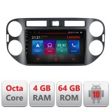 Navigatie VW Tiguan 2009-2015 Android radio gps internet Octa Core 4+64 LTE Kit-489v2+EDT-E509-PRO RESIGILAT CarStore Technology