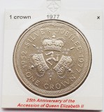 1877 Insula Man 1 crown 1977 Elizabeth II (Silver Jubilee) km 41, Europa