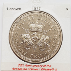 1877 Insula Man 1 crown 1977 Elizabeth II (Silver Jubilee) km 41