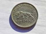 633. Moneda India Britanica &frac12; Rupees 1946