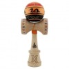 Kendama Originala , DRAGON Series, Super Sticky cu Cupe Mari King Size V3, Rulment Metalic si Gaura in Baza,18 cm, Ata 62/65 cm, Portocaliu/Negru