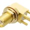 Conector SMA soclu mamă unghi THT PTFE aurit IP67/IP68 GCT RFPC-SMA14-FN-A