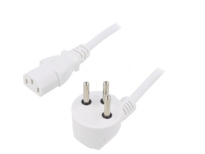 Cablu Alimentare IEC C13 3x0,75mm2 Ștecăr &amp;icirc;n Unghi PVC foto