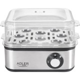 Aparat de fiert oua Adler AD4486, 800W, capacitate 8 oua, Argintiu