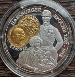 (A277) MEDALIE ARGINT AUSTRIA - 1000 ANI MONEDA IN AUSTRIA - EPOCA HABSBURGICA, Europa