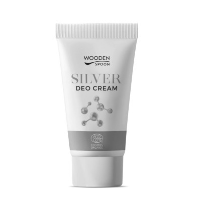 Deodorant crema cu argint, bio, 40ml, Wooden Spoon foto