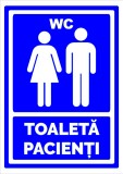 Semn toaleta pacienti