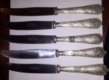Cumpara ieftin CY Set 5 cutite deosebite mai vechi / marcaj "SUPER INOX" (lama) &amp; "ARG 800" (maner) / L cutit: 23 cm L lama: 13 cm stare foarte buna, cu ceva oxidare