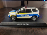 Macheta DACIA DUSTER MK2 2019 POLITIA ROMANA - Norev,1/43, noua, editie limitata