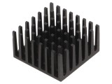 Radiator extrudat cu aripioare BGA negru 27,9mm