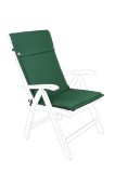 Cumpara ieftin Set 2 perne scaun gradina, terasa poliester verde Poly 50x120x3h