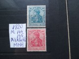 1920-Germania-Partial set-Abklatch-MNH, Nestampilat