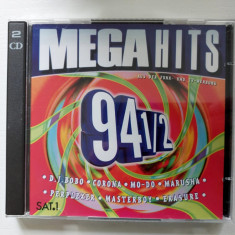 Dublu CD - Compilatie Mega Hits 94 1/2, Electronic, Hip Hop, Rock, Pop 1994