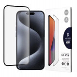 Cumpara ieftin Folie sticla securizata iPhone 15 Pro Dux Ducis Negru