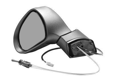 Oglinda exterioara Peugeot 207 (W_) 05.2006-12.2013 partea dreapta BestAutoVest crom convex carcasa prevopsita grunduita reglare manuala prin cablu f foto
